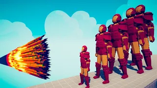 5x DIFFERENT SIZE OF IRONMAN vs EVERY GOD - Totally Accurate Battle Simulator TABS