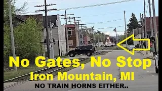 No Railroad Crossing Gates Or Train Horns Allowed?! #train #trains #trainvideo | Jason Asselin