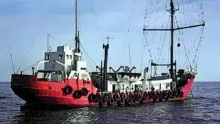 Rare Radio Caroline footage - 1960s