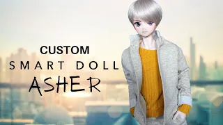 Smart Doll Repaint “Asher” – Custom Male Doll Faceup using the F4 Infinity Sculpt!