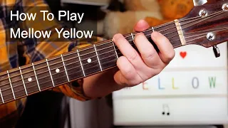 'Mellow Yellow' Donovan Easy Acoustic Guitar Lesson