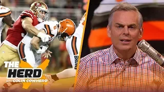 Colin reacts to Browns' 31-3 shellacking by the 49ers & says team should trade OBJ | NFL | THE HERD