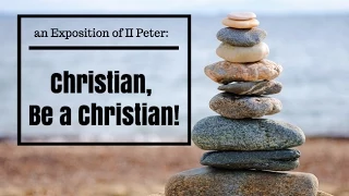 2 Peter 1:5-10: Christian, be a Christian!