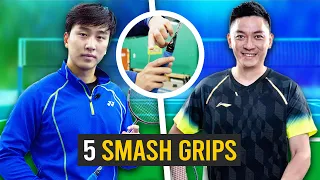 5 Grips to hit the PERFECT Badminton Smash