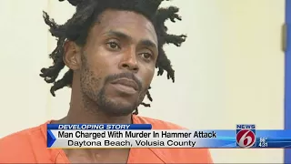 Man charged with murder in hammer attack