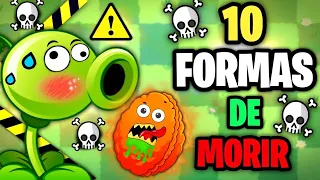 10 FORMAS muy TONTAS de MORIR en PVZ 2