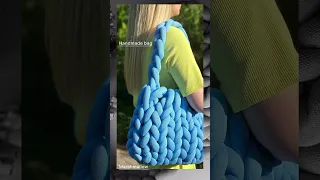 Вязаная сумка Marshmallow #вязание #knitting #сумкаженская #bag #knittingdesign