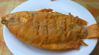 Delicioso y crujiente pescado frito, ¡esté es mi secreto!