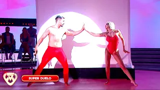 Luli Salazar y Jorge Moliniers sorprendieron bailando adagio entre las sombras en el Superduelo