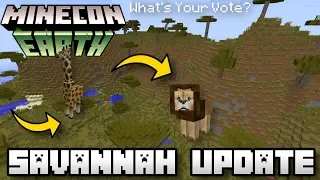 Minecraft - SAVANNAH UPDATE ( BIOME ) [ Minecon Vote ] MCPE / Xbox / Switch / Bedrock / JAVA