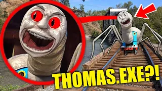If You Ever See SCARY THOMAS THE TRAIN.EXE At Haunted Railroad Tracks, RUN AWAY FAST!!