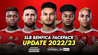 SL BENFICA FACEPACK 2022/23 | SIDER AND CPK | EFOOTBALL PES 2021 & SP FOOTBALL LIFE 2023