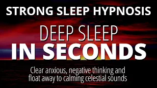 Sleep Hypnosis For Deep Sleep (STRONG!) | Fall Asleep Fast | Black Screen