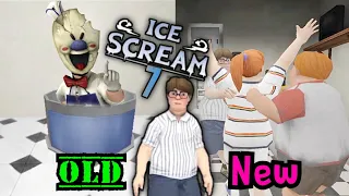 ICE SCREAM 7 OLD VS NEW ESCAPE ENDING | ICE SCREAM 7 FANMADE