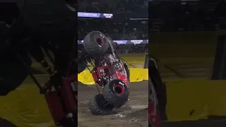 Vandetta Monster truck goes OUT OF CONTROL! #monsterjam #shorts #crash #sendit #monstertrucks