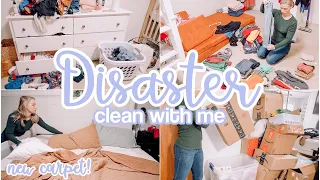 DISASTER CLEAN WITH ME // CLEANING MOTIVATION // WINTER HOMEMAKING // SUNDAY RESET // BECKY MOSS