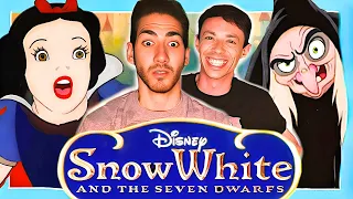 SNOW WHITE REACTION // Watching the  FIRST DISNEY Animated Classic! Movie Reactions (1937)