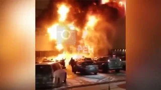 Пожар, ТЦ Рио горит. Москва