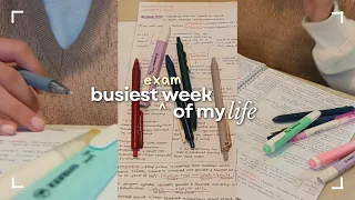 Busiest exam week study vlog 🌙 studying until endless assignments & exams end 📝 life of a student