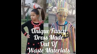 Unique Fancy Dress design made from recycled materials / Best costumes out of waste