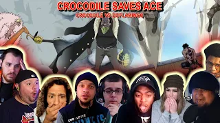 CROCODILE SAVES ACE! CROCODILE VS DOFLAMINGO - Reaction Mashup One Piece