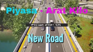 Addis Ababa - Piassa to Arat Kilo Non-Motorized Road - Ethiopia