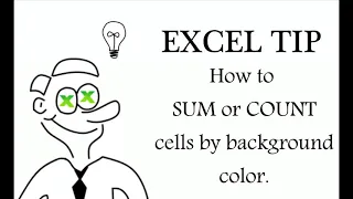 Excel - How to SUM or COUNT cells by color