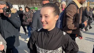 BELLA RAMSEY OF THE LAST OF US AT DIOR AUTUMN WINTER 2023-2024 SHOW IN PARIS