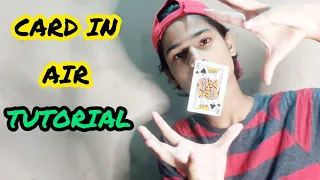 CARD IN THE AIR TUTORIAL | FOR KIDS | VERY EASY TRICK FOR BEGINNER | #SHORTS #SHORT |