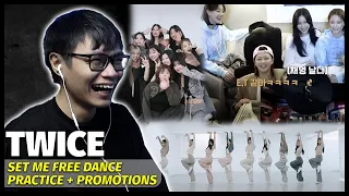 Twice Set Me Free Dance Practice + Promotions Reaction