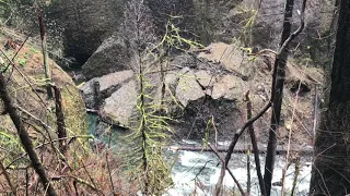 Eagle Creek Trail After the Fire: Slide at Punchbowl Falls 2