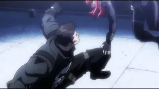 Black Widow and Punisher fighting each other (Avengers Confidential: Black Widow & Punisher - 2014)