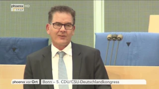 5. Deutschlandkongress von CDU/CSU:  Rede von Gerd Müller am 02.11.2016