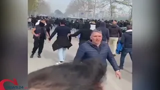 ALTAMURA | Scene di violenza, scontri tra tifosi prima del derby con il Matera: almeno sei feriti