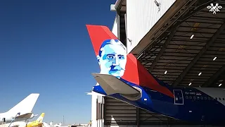 Airbus A330 ”Mihajlo Pupin” Painting Time-lapse | Air Serbia