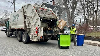 JRM Garbage Truck Packing Heavy Post Xmas Recycing