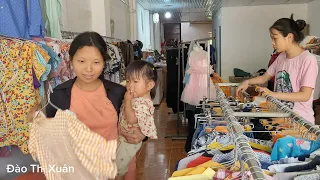 The pregnant mother and her young daughter went down the mountain to shop for personal items.