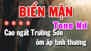 Karaoke Biển Mặn Tone Nữ Nhạc Sống | Karaoke Bảo Kim