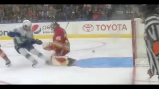 Arshdeep Bains First Canucks GOAL Vs Flames