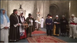 Messe de Minuit, 2014, chants en provençal, crèche vivante, église Notre Dame de Nazareth, Valréas