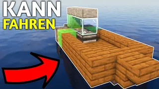 Minecraft Fahrendes Boot bauen | Wie baut man ein Boot in Minecraft?