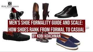 The Shoe Formality Guide and Scale: How Shoes Rank From Formal To Casual