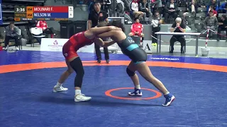 BRONZE WW - 65 kg: F. MOLINARI (USA) v. M. NELSON (USA)