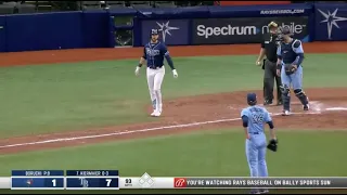 Blue Jays' Ryan Borucki got ejected for hitting Kevin Kiermaier with the 1st pitch in the 8th inning