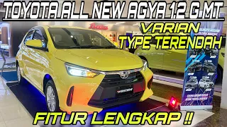 TOYOTA ALL NEW AGYA 1.2 G MT 2023 - REVIEW INDONESIA