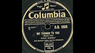 OLDIES 1950 MAR 25 UK MY THANKS TO YOU-STEVE CONWAY