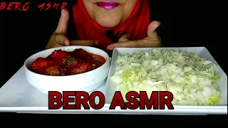 Asmr eating meatballs kofta balls with rice اكل كفته مع بديل الرز