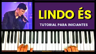 Como tocar Lindo És no teclado ou no piano | Simples e fácil | para iniciantes |