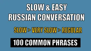 Slow and easy Russian conversation practice for beginners | Basic Russian speaking & listening
