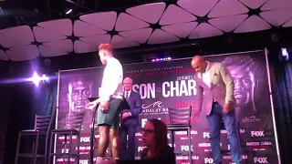 Charlo & Harrison Head Butt At Presser Intense Argument